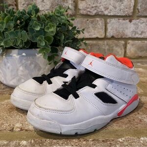 Nike | Michael Jordan | Kids White and Black Sneakers | Toddler 9